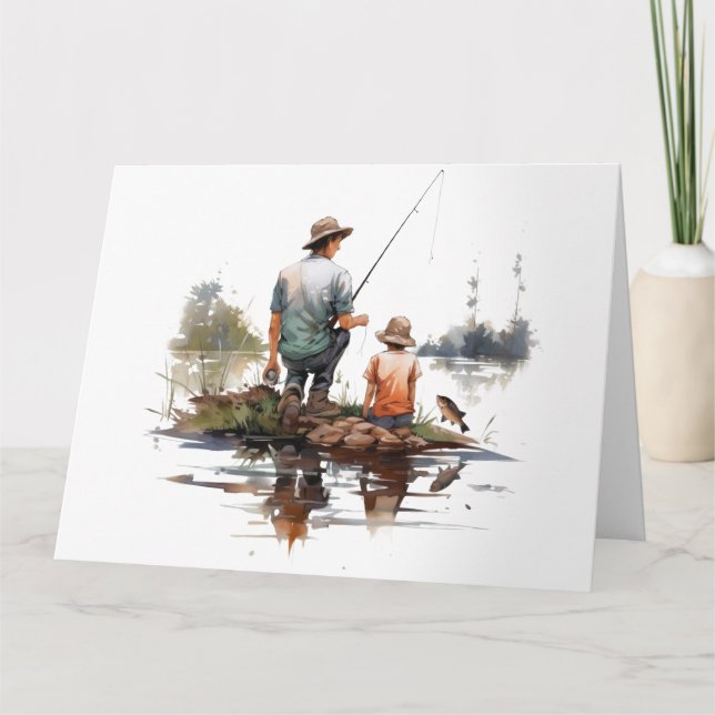 Fishing Dad Father's Day Card (Front)