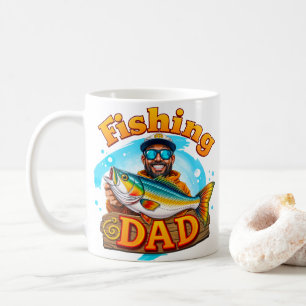 Fishing Dad Fish Graffiti Coffee Mug
