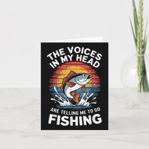 Fishing Dad Men Funny Reel Cool Fish B Fishing Gif Card