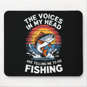 Fishing Dad Men Funny Reel Cool Fish B Fishing Gif Mouse Mat