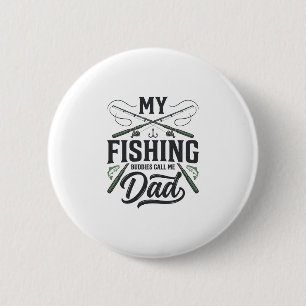 Fishing Dad Vintage Engraved Shirt Design 6 Cm Round Badge