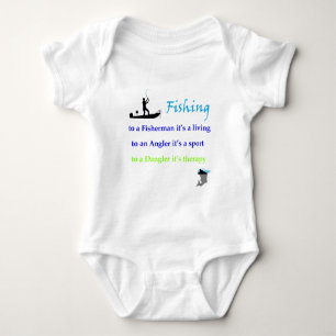 fishing dangler baby bodysuit
