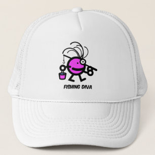 fishing diva trucker hat