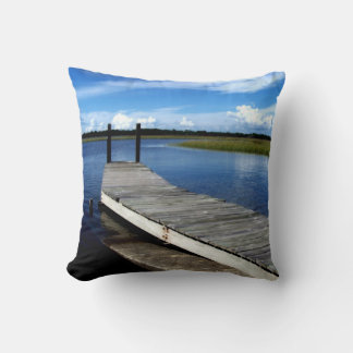 Fishing Dock Photograph Pillow