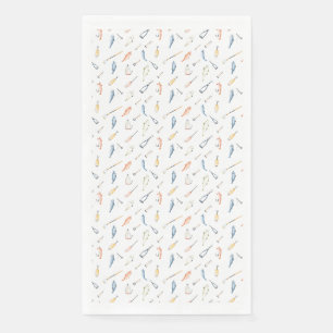 Fishing Enables Us To Get Closer To Nature Napkin