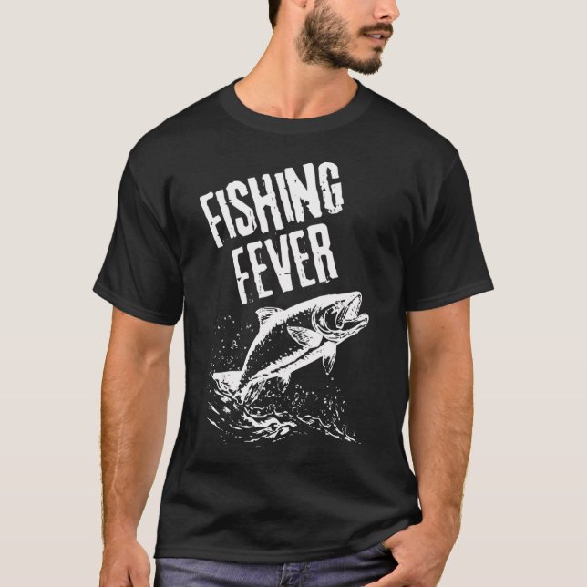 Fishing Ever great waves trees T-Shirt (Front)
