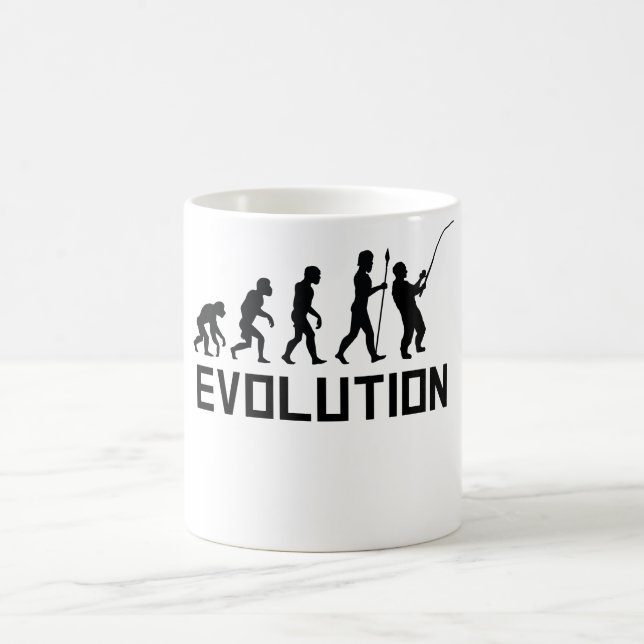 Fishing Evolution Coffee Mug (Center)