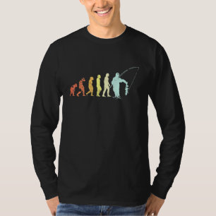 Fishing Evolution Of Man Vintage Fish Retro Fisher T-Shirt