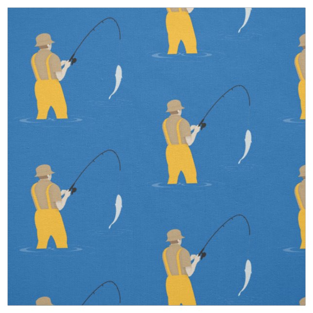 Fishing Fabric (Swatch)