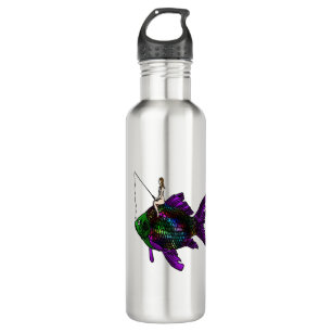 Fishing Faerie on a Fish 710 Ml Water Bottle