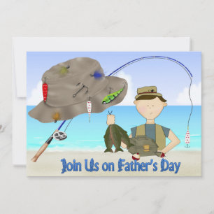 Fishing Father's Day Party Invitations