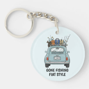 Fishing Fiat Car Key Ring