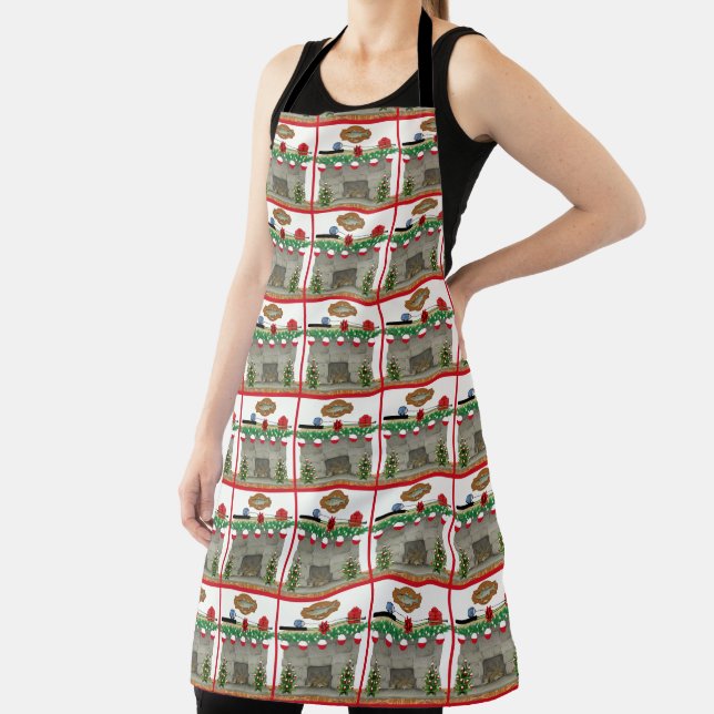 Fishing Fireplace  Bobber Ornaments  Christmas  Apron (Insitu)