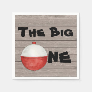 Fishing First Birthday Napkin