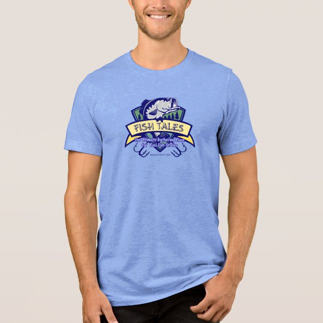 Fishing Fish Tales Tri-Blend Shirt (Front)