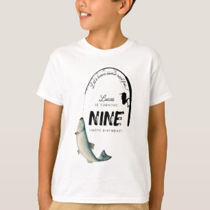Fishing Fish Theme Reel Fun Kids Birthday Party T-Shirt