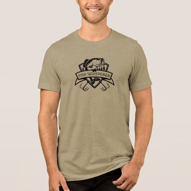 Fishing Fish Whisperer Tri-Blend Shirt (Front)