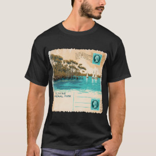 Fishing & Fisherman American Flag T-Shirt