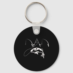 Fishing Fisherman Daddy Fathers Day Gift Shirt Key Ring