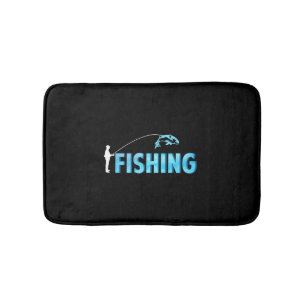 fishing - fishing    bath mat