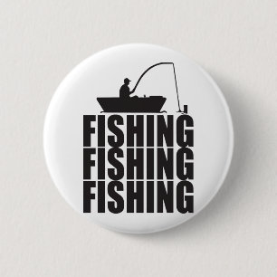 fishing fishing fishing 6 cm round badge