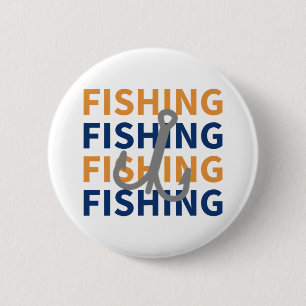 Fishing, Fishing, Fishing, Fishing - Fishing Gift 6 Cm Round Badge