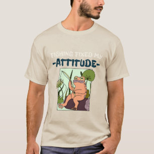 Fishing Fixed My Attitude. cranky fishing T-Shirt
