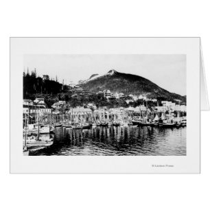Fishing Fleet and Deer Mountain at Ketchikan
