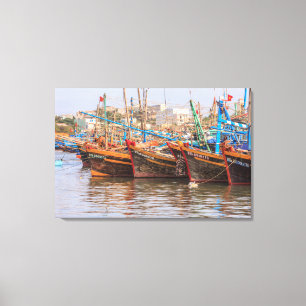 Fishing fleet canvas print