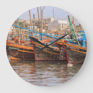 Fishing fleet large clock
