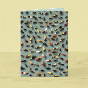 Fishing Flies - Happy Fathers Day  Card