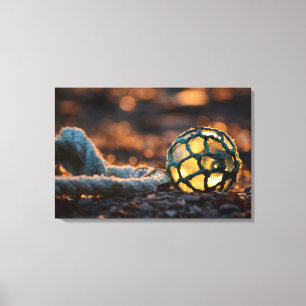 Fishing Float In Golden Light Canvas Print