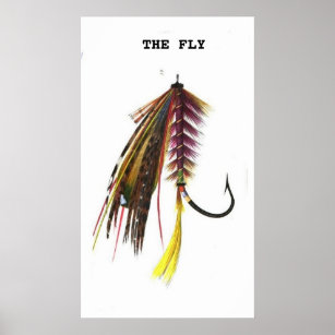 Vintage 1800s Angling Fly Fishing Flies Lures Lure Poster