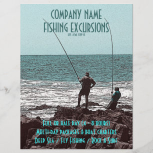 Fishing flyers - customisable
