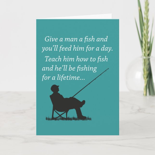 Fishing for a Lifetime (Birthday) Card (Front)