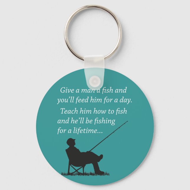 Fishing for a Lifetime Key Ring (Front)
