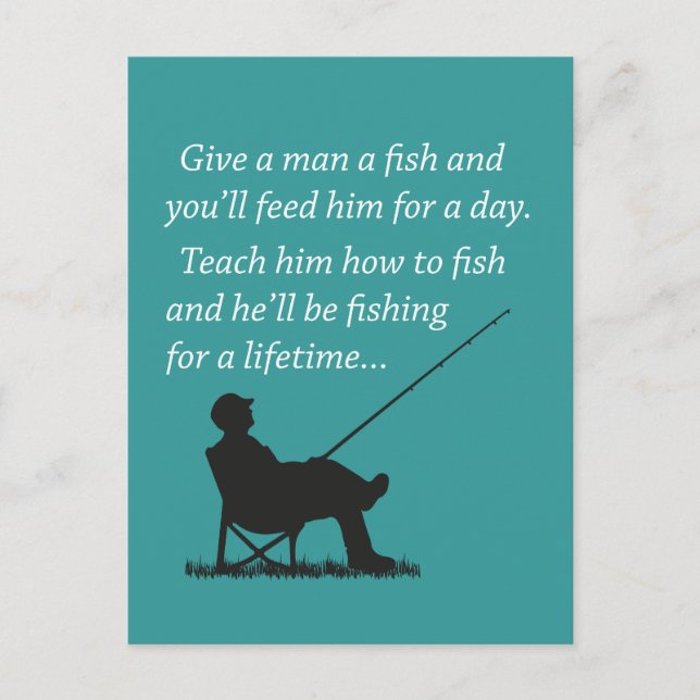 Fishing for a Lifetime Postcard (Front)