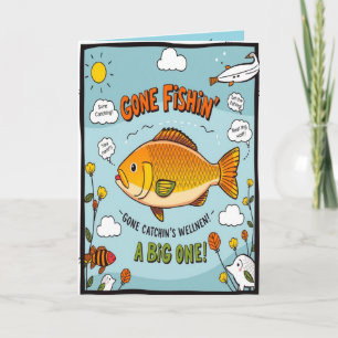 Fishing for Birthday Wishes  Card