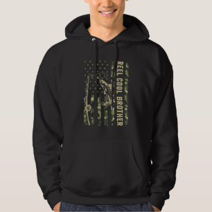 Fishing  For Men Bro Fisher Reel Cool Brother Hoodie