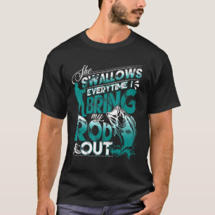 Fishing For Men Ice Fisherman Fathers Day Fisher T-Shirt