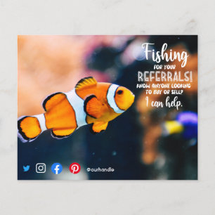 fishing for referrals mailer real estate marketing flyer