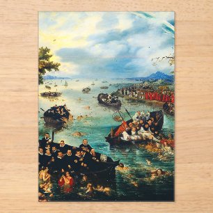Fishing for Souls by Adriaen van de Venne Acrylic Invitations