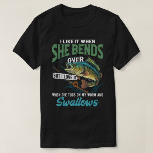 Fishing For Vintage Fish Saying Bass Fisherman T-Shirt