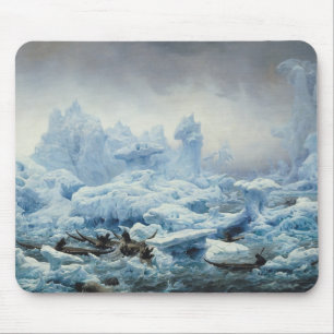 Fishing for Walrus in the Arctic Ocean, 1841 Mouse Mat