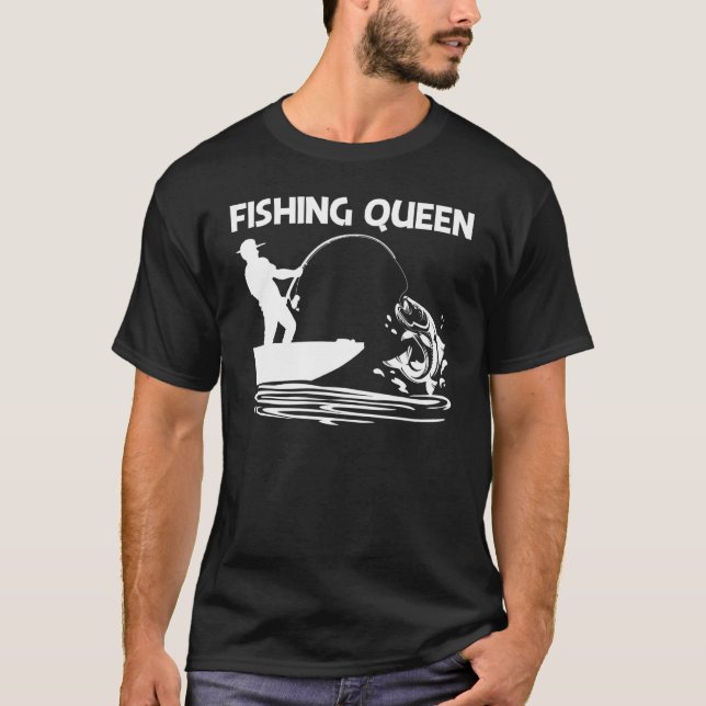 Fishing For Women Mom Fisherman Bait Boat Trip T-Shirt (Front)