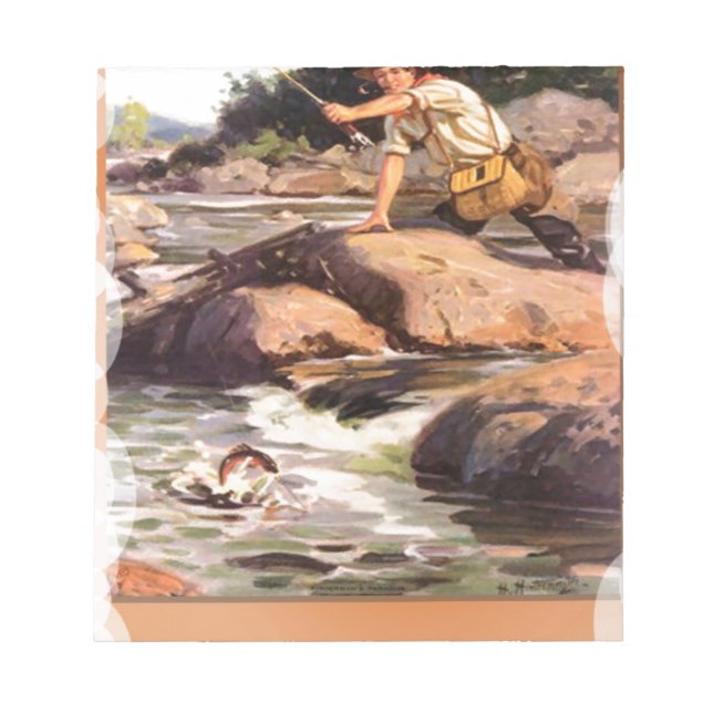 Fishing from the rocks notepad (Front)