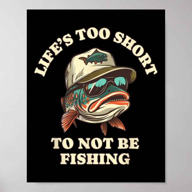 Fishing Fun Chill Trout Fisherman  Poster (Front)
