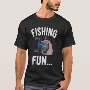 Fishing Fun Tangled Reel Fisherman Humour Angler J T-Shirt