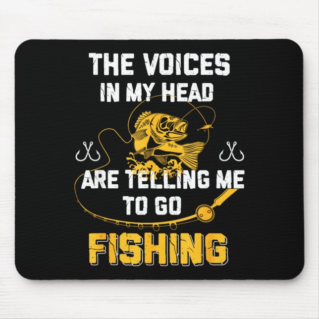 Fishing Funny Fisherman  Mouse Mat (Front)