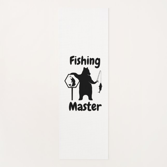 Fishing, Funny Fishing, Bear fishing, Fishing love Yoga Mat (Front)
